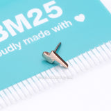 Implant Grade Titanium OneFit™ Threadless Rose Gold Lightning Bolt Top Part