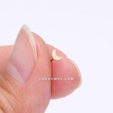 Implant Grade Titanium OneFit™ Threadless Rose Gold Crescent Moon Top Part