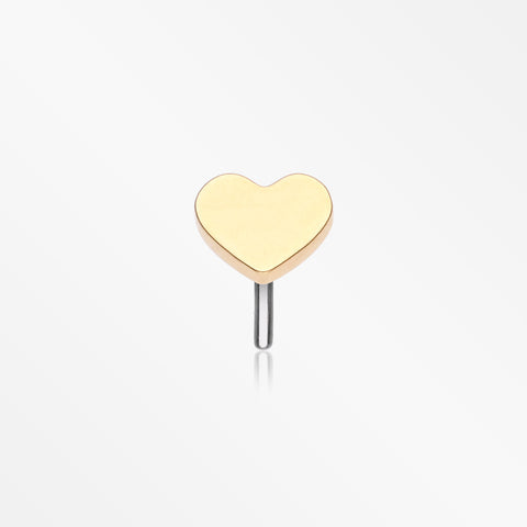 Implant Grade Titanium OneFit™ Threadless Golden Heart Top Part