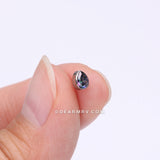 Implant Grade Titanium OneFit™ Threadless Teardrop Sparkle Top Part-Vitrail Medium