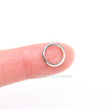 Detail View 2 of Implant Grade Titanium Iridescent Revo Lined Clicker Hoop Ring