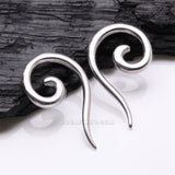 Detail View 1 of A Pair of Steel Spiral Tail Ear Weight Hanger Plug