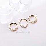 Detail View 1 of 3 Pcs of Assorted Golden Essential Bendable Hoop Ring Package