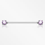 Dainty Sparkles Industrial Barbell-Tanzanite