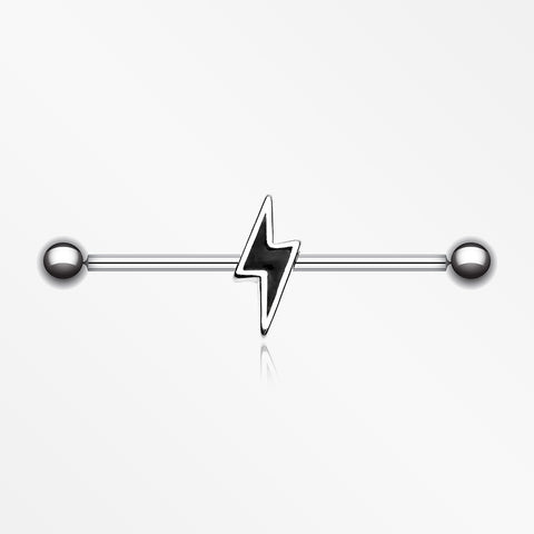 Lightning Bolt Industrial Barbell-Black