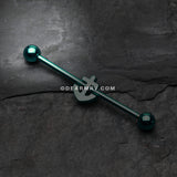 Colorline Dainty Anchor Industrial Barbell-Teal