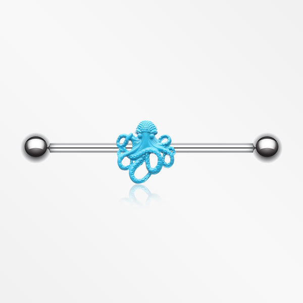 Evil Octopus Industrial Barbell-Blue