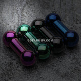 Colorline PVD Basic Steel Barbell-Purple