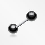 Colorline PVD Ball Top Steel Barbell-Black