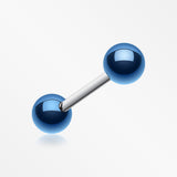 Colorline PVD Ball Top Steel Barbell-Blue