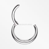 Triple Row Hoops Steel Seamless Clicker Hoop Ring