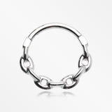 Chain Link V2 Clicker Hoop Ring