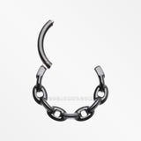 Detail View 1 of Blackline Chain Link V2 Clicker Hoop Ring