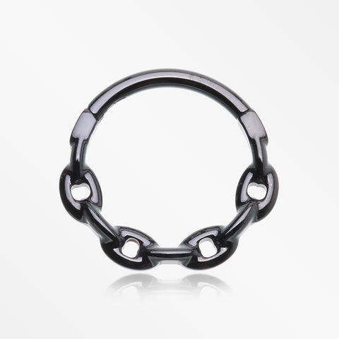 Blackline Chain Link V2 Clicker Hoop Ring