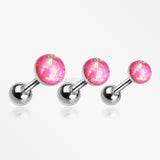Opal Sparkle Cartilage Tragus Earring-Pink