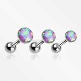 Opal Sparkle Cartilage Tragus Earring-Purple