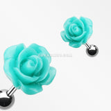 Dainty Rose Cartilage Earring-Light Blue