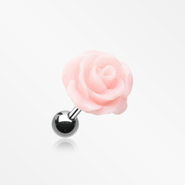 Dainty Rose Cartilage Earring-Pink