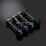 Colorline PVD Ball Top Steel Labret-Black