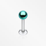 Colorline PVD Ball Top Steel Labret-Green