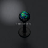 Colorline Opal Glitter Shower Dome Steel Labret-Black