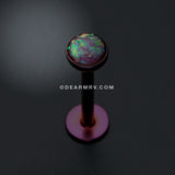 Colorline Opal Glitter Shower Dome Steel Labret-Purple