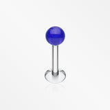 Basic UV Acrylic Ball Top Labret-Blue