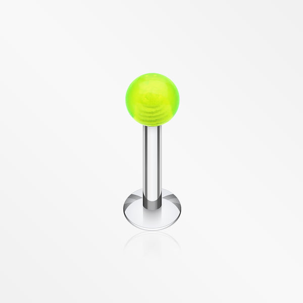 Basic UV Acrylic Ball Top Labret-Light Green