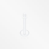 Bio Flexible Labret Type Retainer-Clear/White