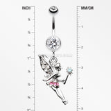Magical Fairy Belly Button Ring-Clear