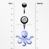 Super Sweet Octopus Belly Button Ring-Black