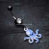 Super Sweet Octopus Belly Button Ring-Black