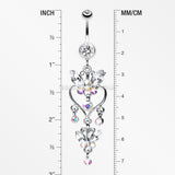 Butterfly Extravagance Belly Button Ring-Clear