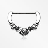 Rose Garden Icon Nipple Clicker-Steel