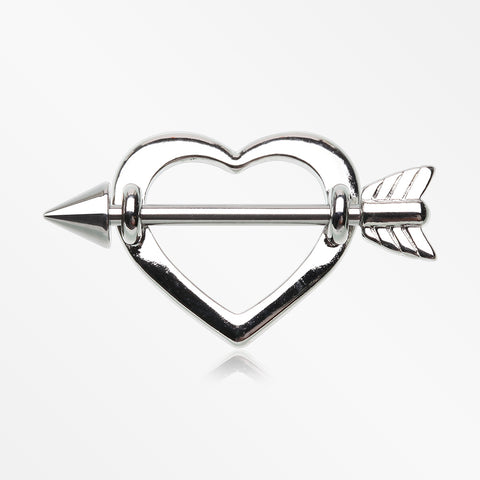 A Pair of Cupid's Heart Nipple Shield Ring