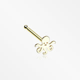 Golden Evil Octopus Nose Stud Ring-Gold
