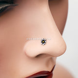 Blackline Dainty Adorable Daisy Nose Stud Ring