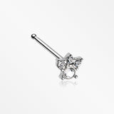 Royal Majestic Sparkle Nose Stud Ring-Clear
