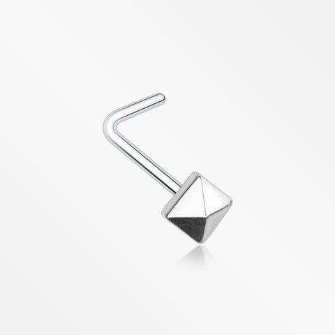 Geo Pyramid L-Shaped Nose Ring