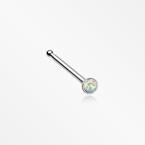 Opalite Gem Sparkle Nose Stud Ring-Pacific Opal