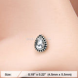Chakra Sparkle L-Shaped Nose Ring-Clear