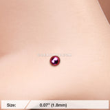 Colorline Ball Top Basic Nose Screw Ring-Purple