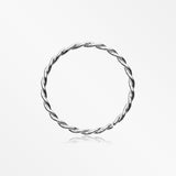 Classic Twist Wire Steel Bendable Hoop Ring