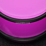 A Pair of Neon Colored UV Acrylic Ear Gauge Plug-Purple
