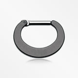Colorline Basic Steel Loop Septum Clicker-Black