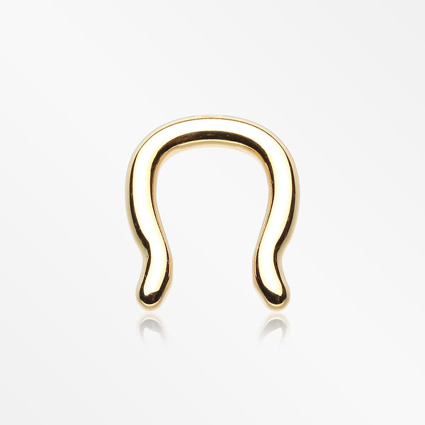 Gold PVD Steel Septum Ring-Gold