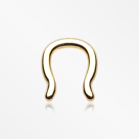 Gold PVD Steel Septum Ring-Gold