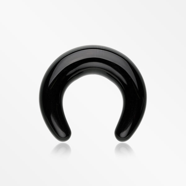 A Pair of Basic Acrylic Ear Gauge Buffalo Taper-Black