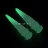 A Pair of Glow in the Dark Taper-White
