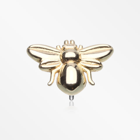 14 Karat Gold OneFit™ Threadless Bumble Bee Top Part